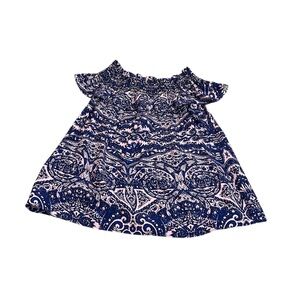 ALICE & TRIXIE pink and blue silk blouse